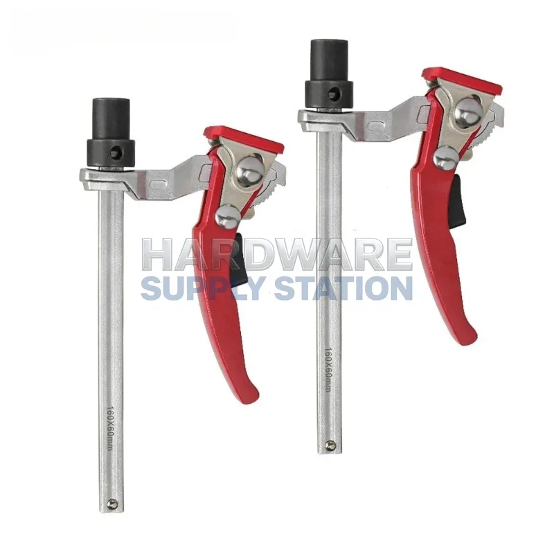 

160 * 60mm woodworking professional material ratchet F-clip electric circular saw guide rail slide table fixing