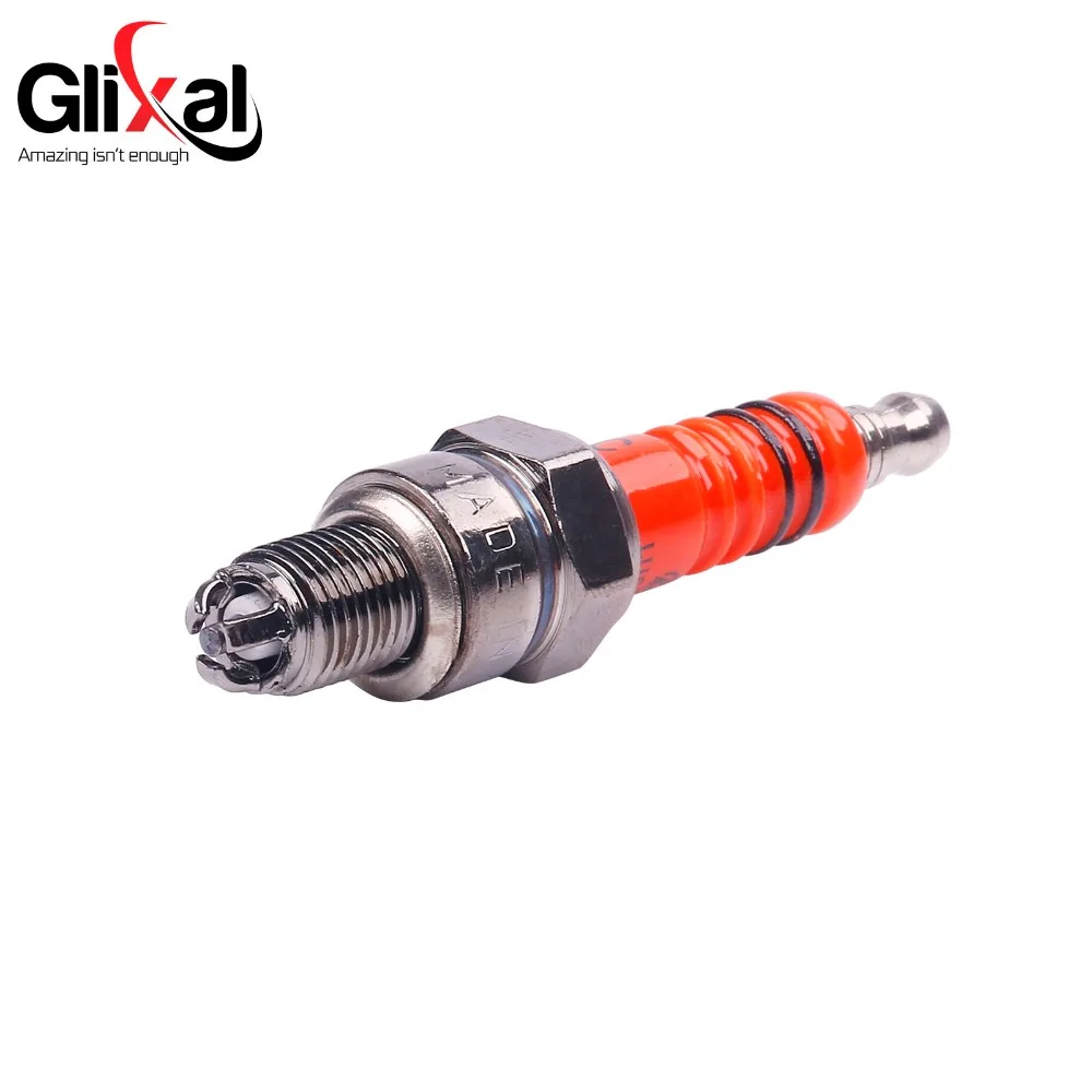 Glixal GY6 50cc 125cc 150cc A7TJC świeca zapłonowa dla chiński skuter motorower ATV Go-Kart silnika (2 sztuk)