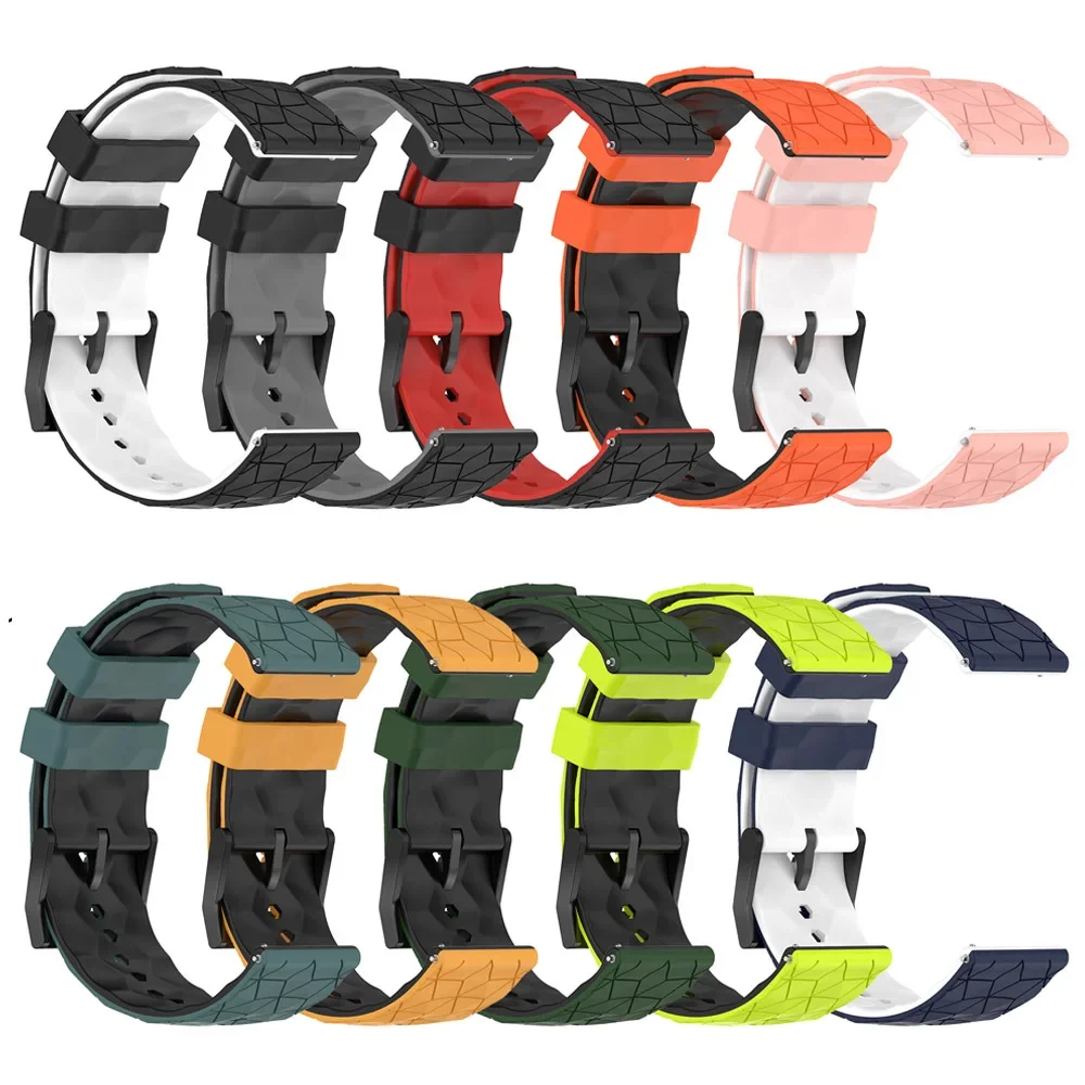 Correa de dos tonos de 20 y 22mm para reloj deportivo COLMI P71, pulsera de silicona para COLMI M42/C81/C60/C61/I31/P68/P73/P28 Plus