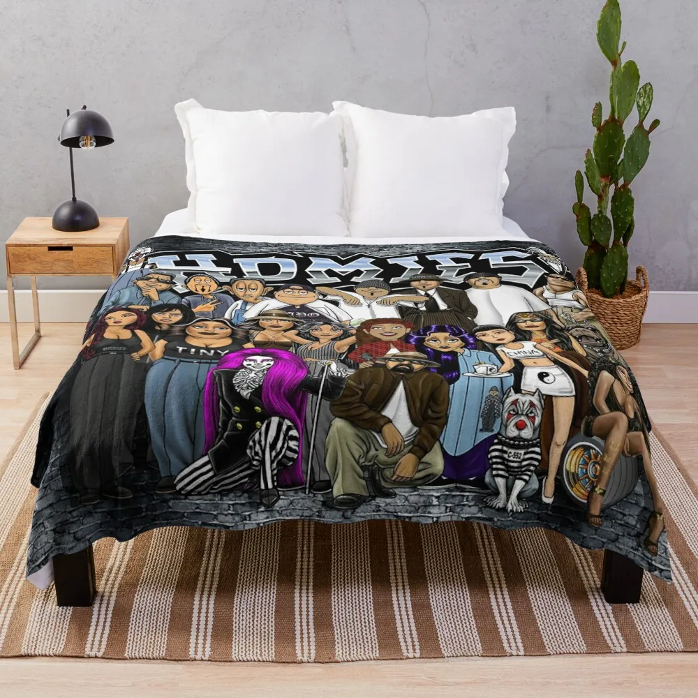 

Lil Homies 90s Chicana Throw Blanket Multi-Purpose Luxury halloween Thins Blankets