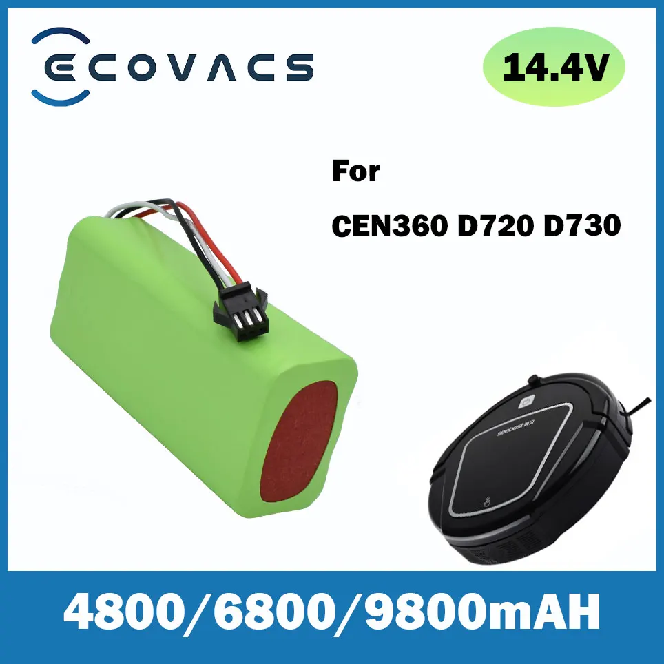 

Ecovacs 1-2 Pack 14.4V 3000mAh/4000mAh NI-MH Battery For Seebest D730 Seebest D720 Ecovacs CEN360 Robot Vacuum Cleaner Parts