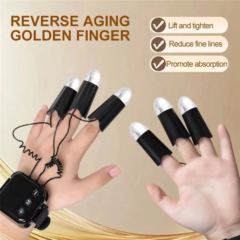 A65T-Golden Finger Radio Frequency Microcurrent Face Lifting Machine Neck Facial Lifting Massager EMS Beauty Machine