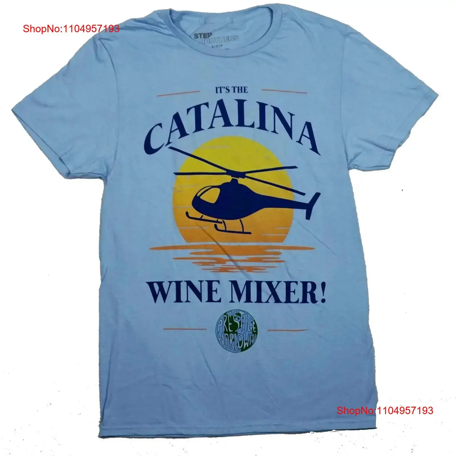

Step Brothers New Adult T Shirt It's Cataline Wine Mixer Helicopter Image vintage Washed Slightly Versatile Breathable