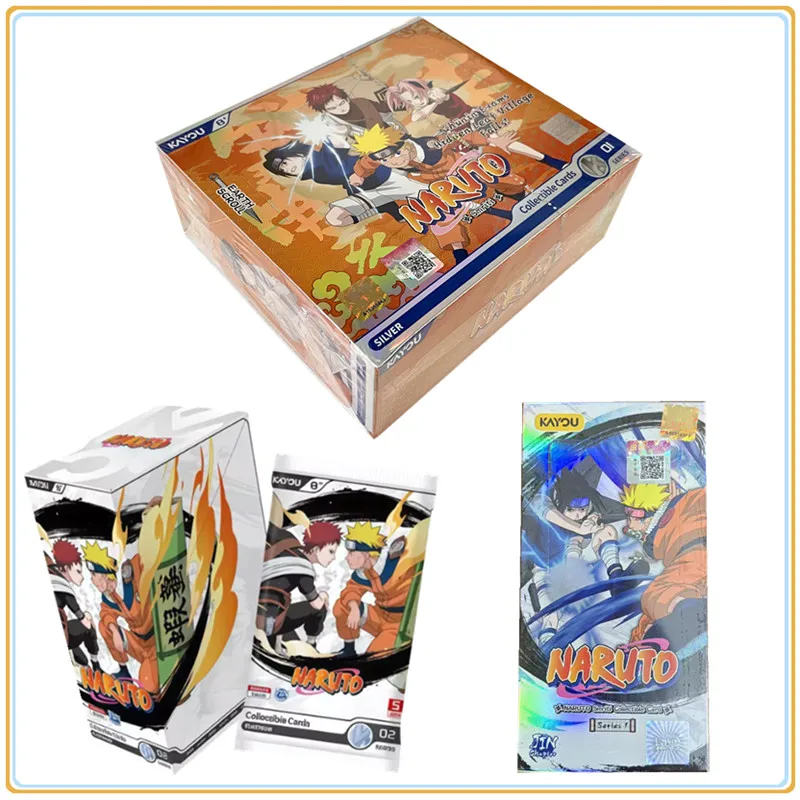 KAYOU Genuine Naruto New T2W8 T4W6 English Version Anime Card Box