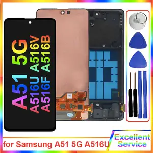 Bilashmart A516 AMOLED Screen Samsung Galaxy A51 5G A516 A516F LCD Display Touch Screen Digitizer Replacement Samsung A51 5G Screen