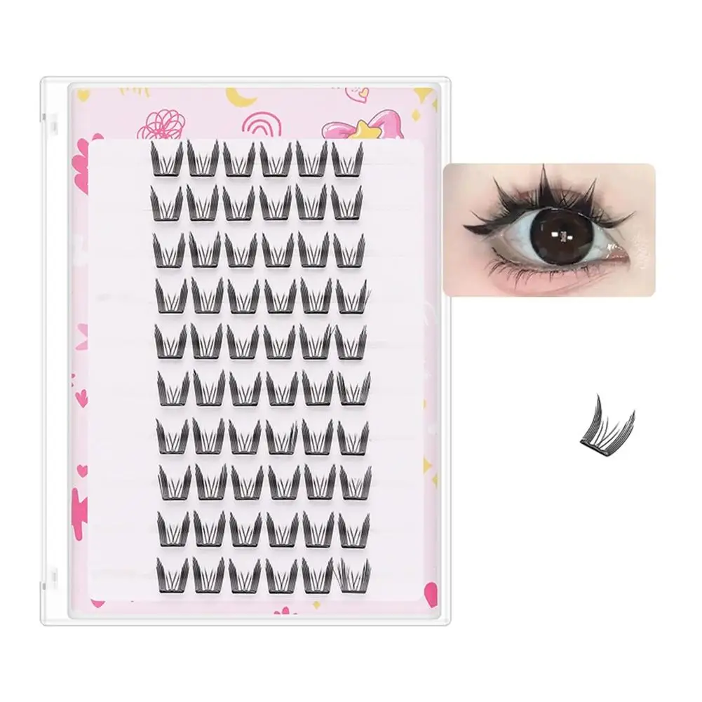 10 Styles False Eyelashes DIY  Idol Eyes Lashes Extension No Glue Needed Fluffy Soft Lightweight Eyelashes Cluster Makeup