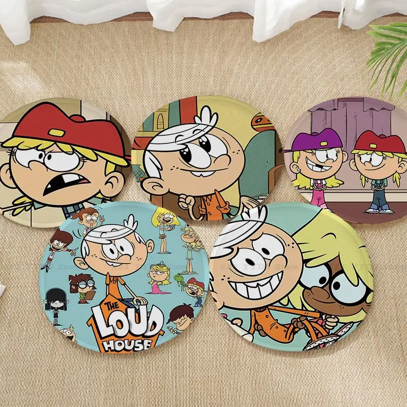 

The L-loud house Cushion Mat Round Seat Cushion Office Dining Stool Pad Sponge Sofa Mat Non-Slip Chair Cushions
