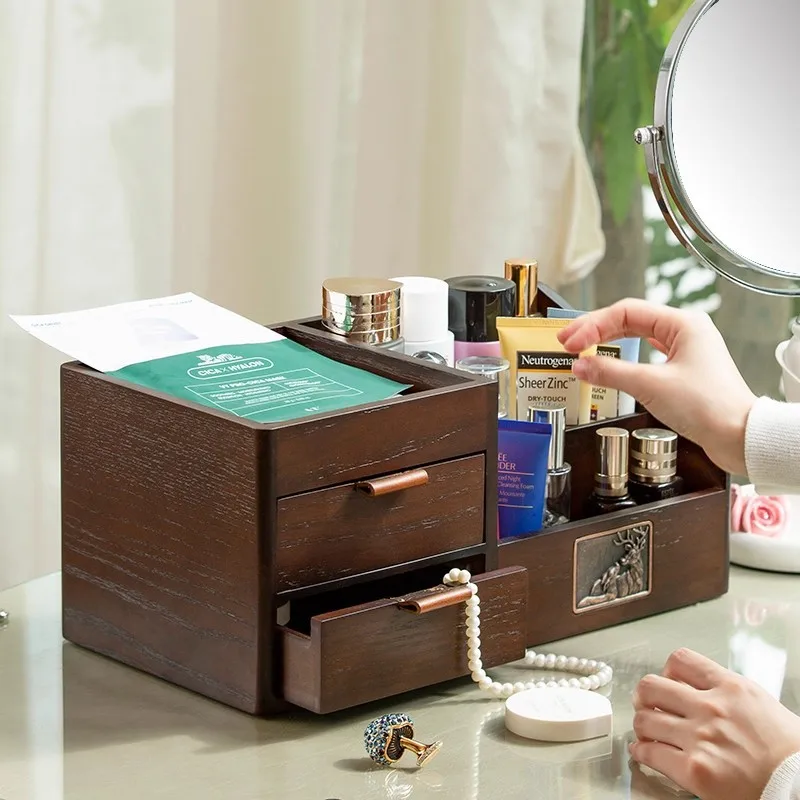 Cosmetic storage , jewelry all-in-one dresser, skin care lipstick, perfume, essential oil, mask box, tabletop shelf