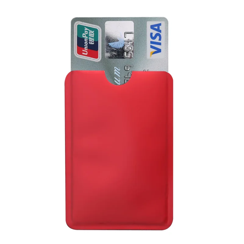 Imagem -04 - Anti Scan Rfid Sleeve Protector Anti Theft Credit id Card Holder Titular da Folha de Alumínio Venda Quente 10 Pcs