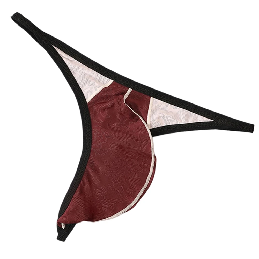 Low Rise Underwear L M Jacquard G-strings Brand New Condition Comfortable Fit Contrasting Pattern Lingerie Parties For Men