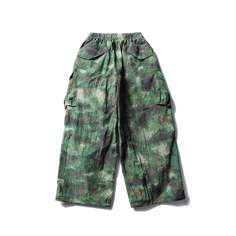 Spring Water-Resistant Quick-Dry Camo Cargo Pants for Men - Trendy Techwear Tactical Cityboy Loose Fit Outdoor Trousers Unisex