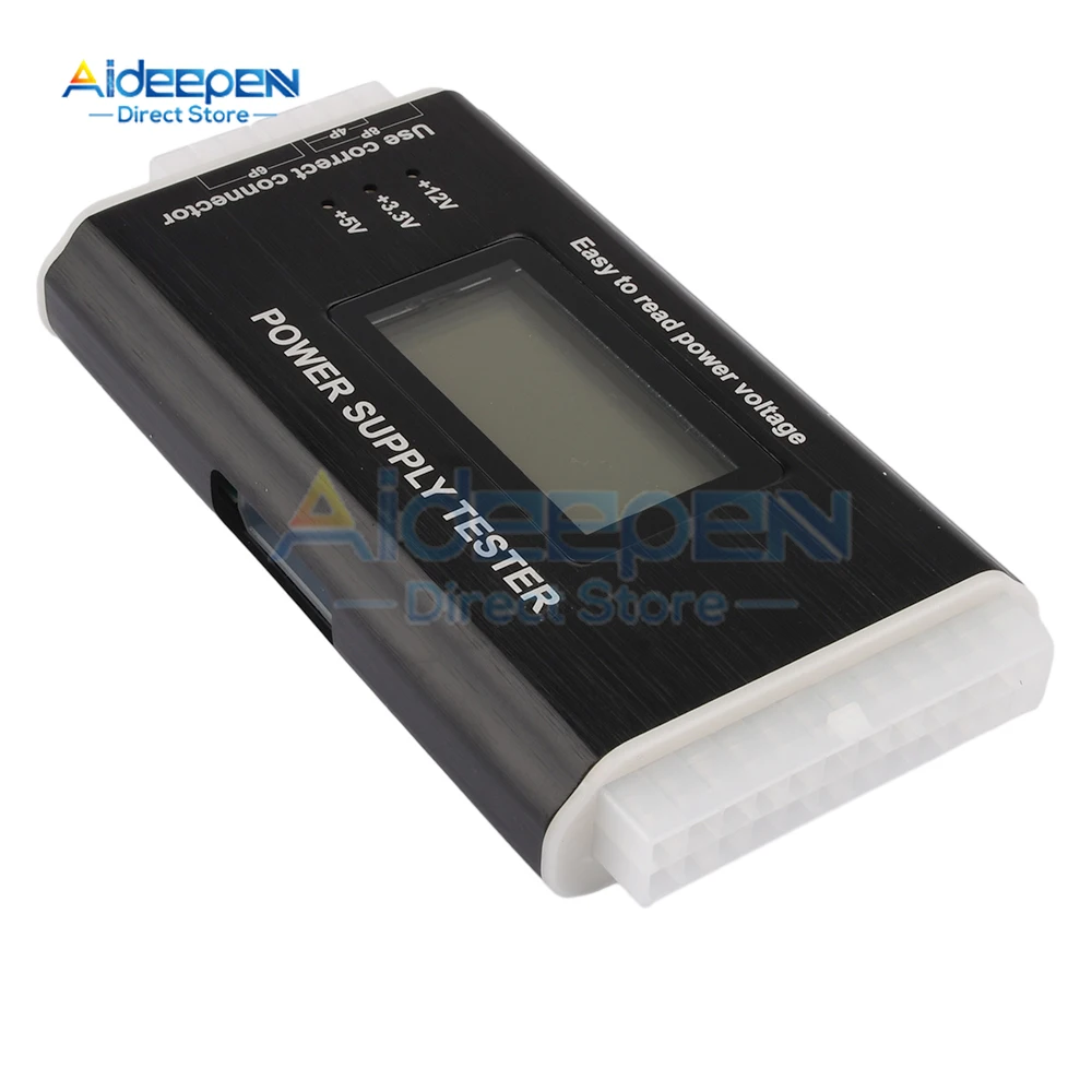 LCD Digital Display Computer Power Supply Tester 20/24 Pin PC Check Quick Bank Supply Power Measuring Diagnostic Tester Tools