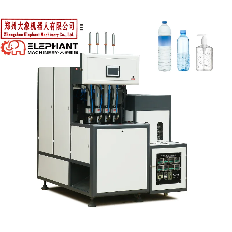 Customized High Speed 4 Cavity 50ml-1.5L Bottle Blowing Machine High Speed Sanitizer Pure Water Hot Juice Bottle Blowing Machine