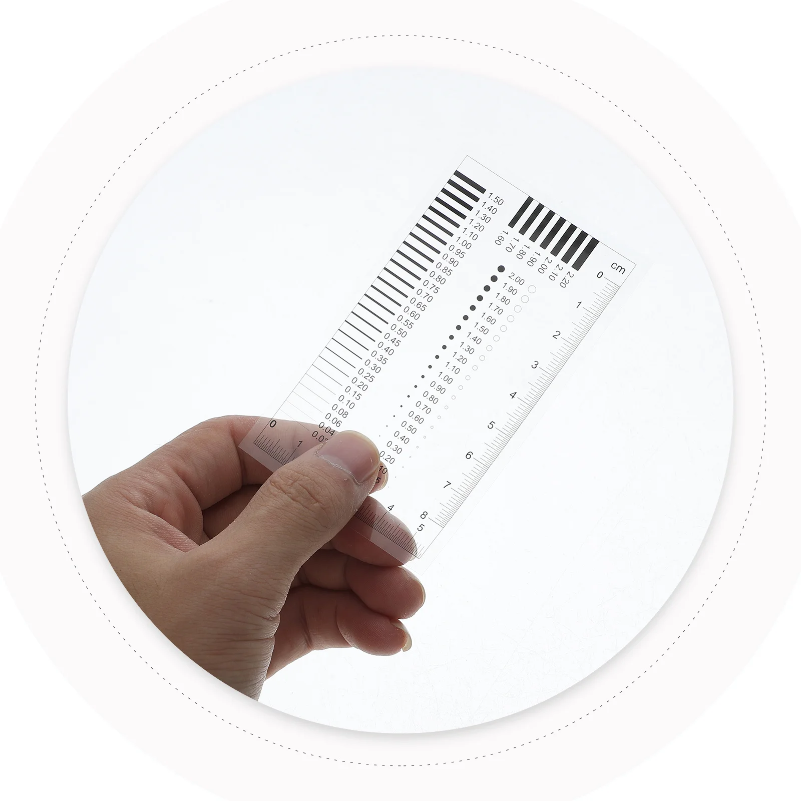 عالية الدقة ثانية حجم تخمين الرسم البياني الشفافية عيب قياس فيلم حاكم الكراك عرض القطر خط عرض التفتيش #4