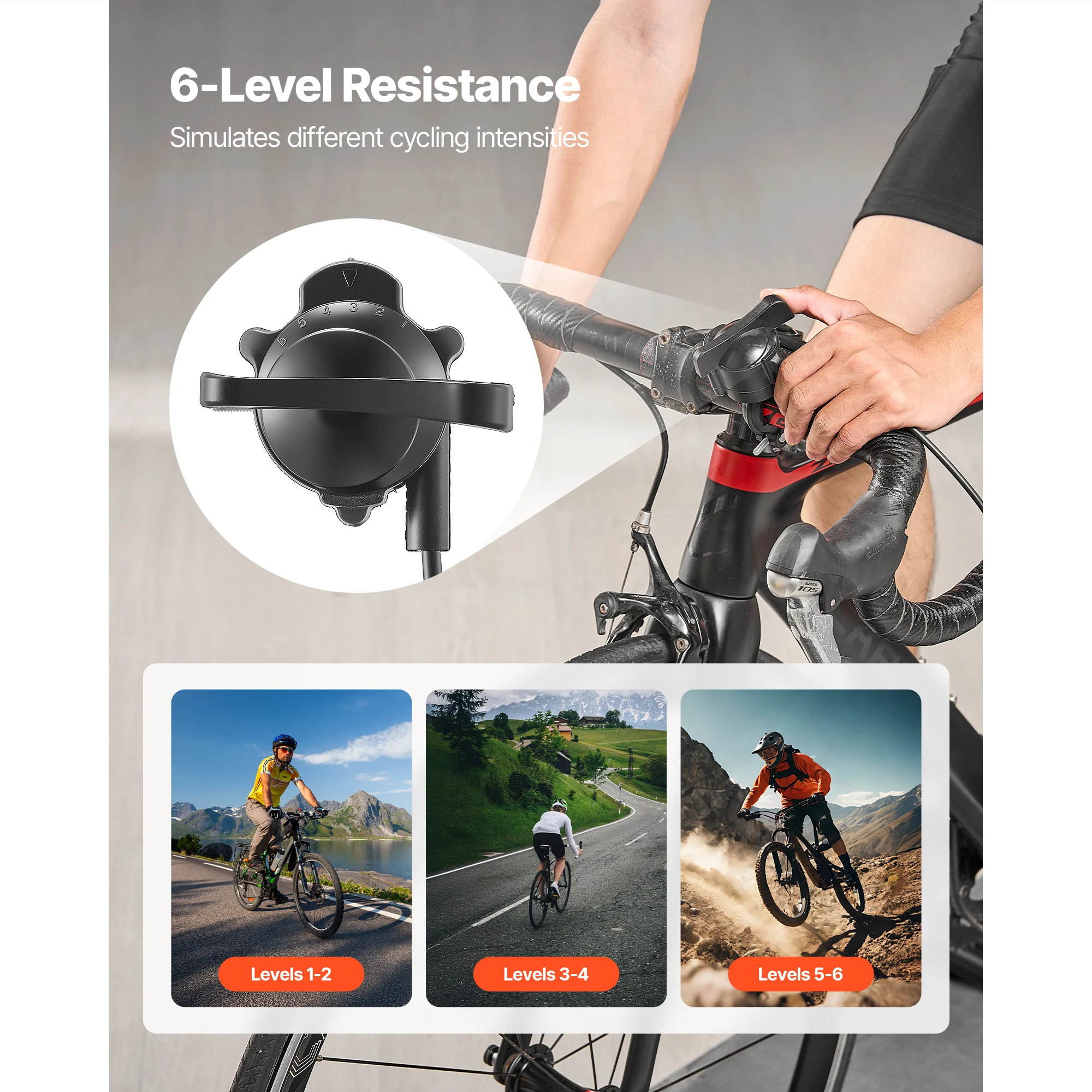 SucceBuy Bike Trainer dengan 6 - Bike Trainer Front Wheel Riser Block ulasan dan harga