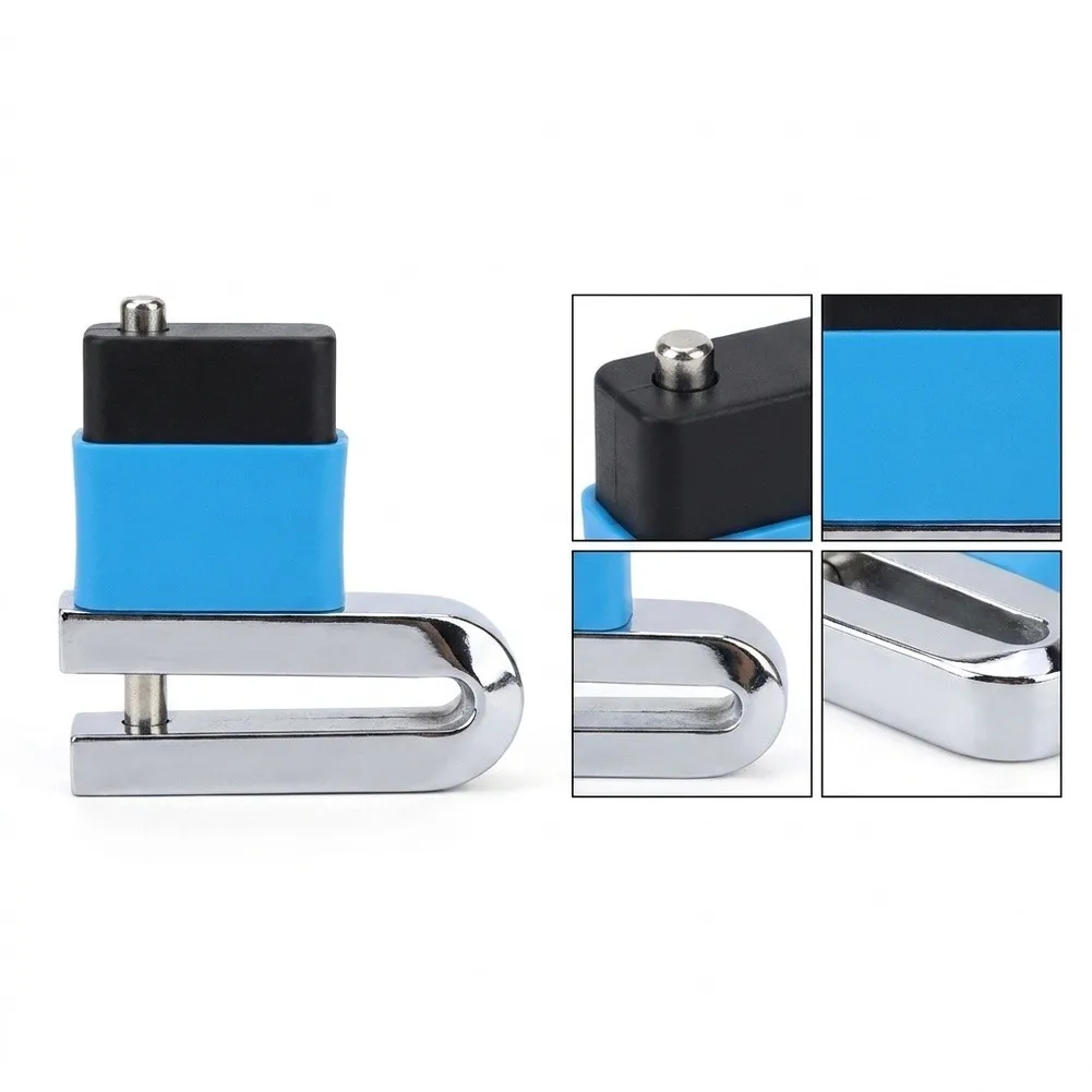 Disc Brake Lock Made of Stainless Steel for Bicycle E-Bike Motorcycle Lock for Compact Carrying and Immediate Deployment