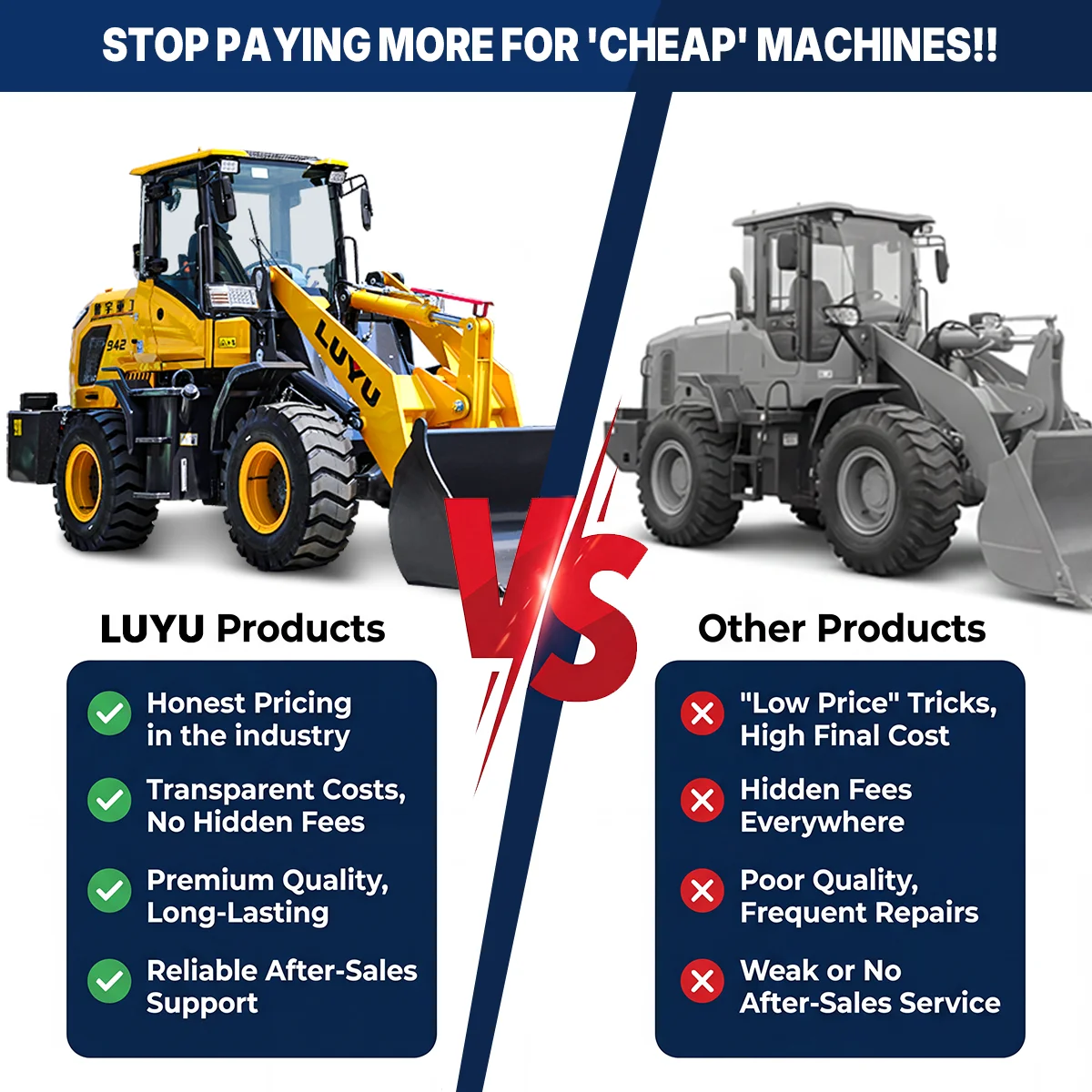 LUYU Mini Wheel Loader 1.5ton Small Mini Loader 4x4 Articulated Small Loader with Bucket