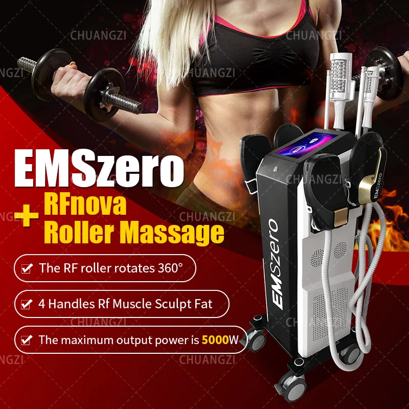 128/5000 EMSzero-Machine Amincissante 2 en 1, Rouleau a Boule Interieure, Energie, Perte de Poids, Musculation, Graisse, Sculpt