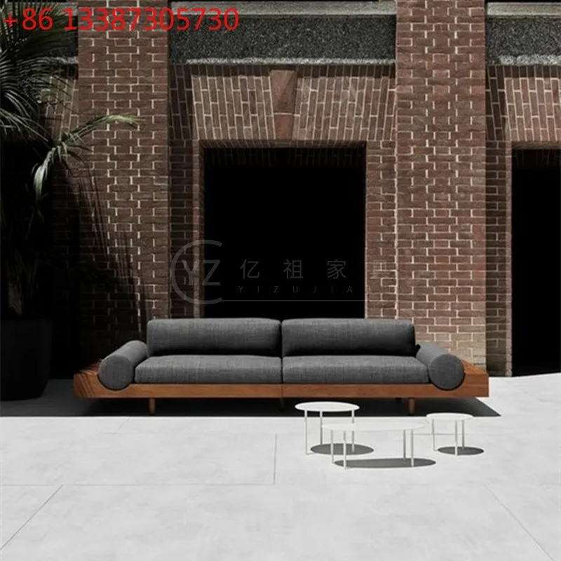 

Скандинавский простой роскошный диван из массива дерева, прямой, для креативного оформления комнаты или зоны ресепшн.