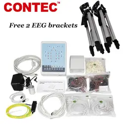 CONTEC KT88-1016 EEG 16 Channel Digital EEG Mapping System, Brain electric, Free 2 Tripods