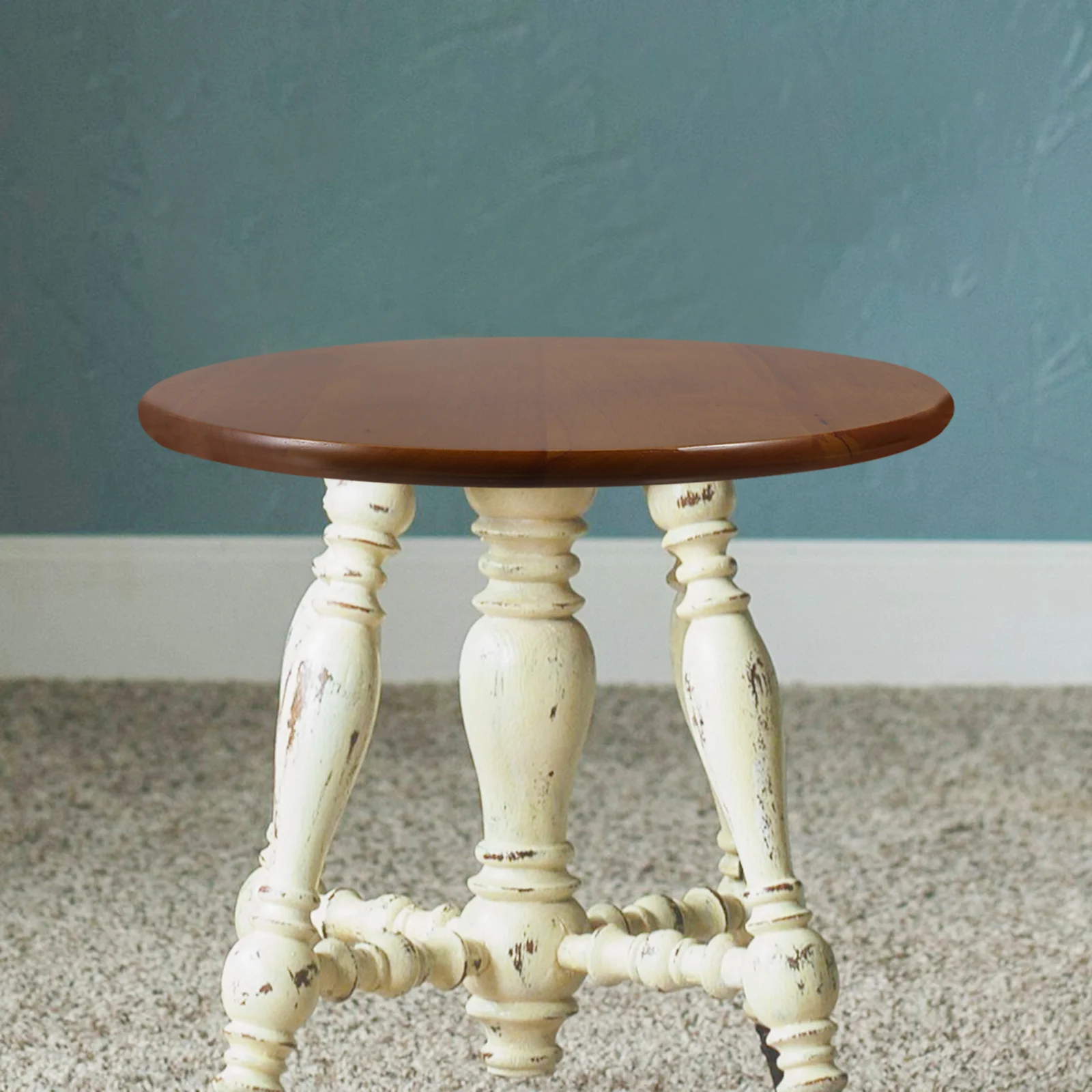 

Rubber Wood Stool Seat Replacement Round Wooden Top For Bar Chair Home Canteen Repair Part Smooth