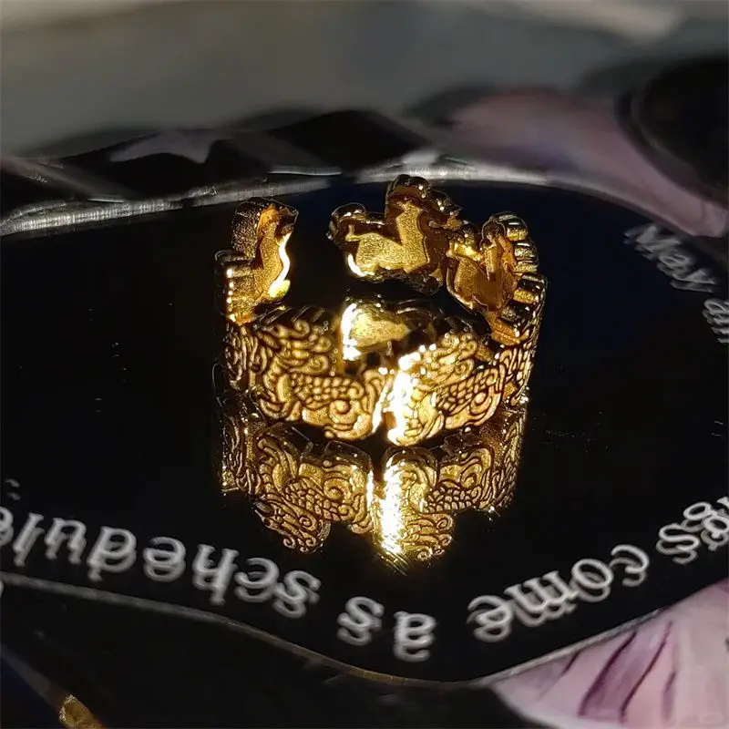 Notes on Grave Robbery Zhang Qiling Kirin Ring The Original Ring with Adjustable Opening Around the Movie Drama