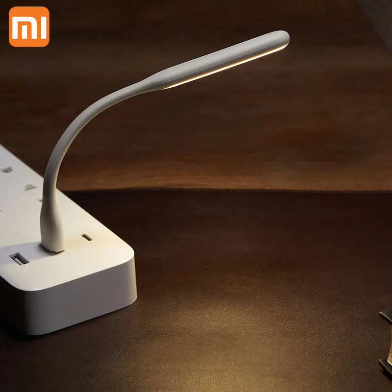 Original xiaomi zmi usb led luz portátil 5v 1.2w de poupança de energia lâmpada led para banco de potência portátil notebook corpo da lâmpada dobrável