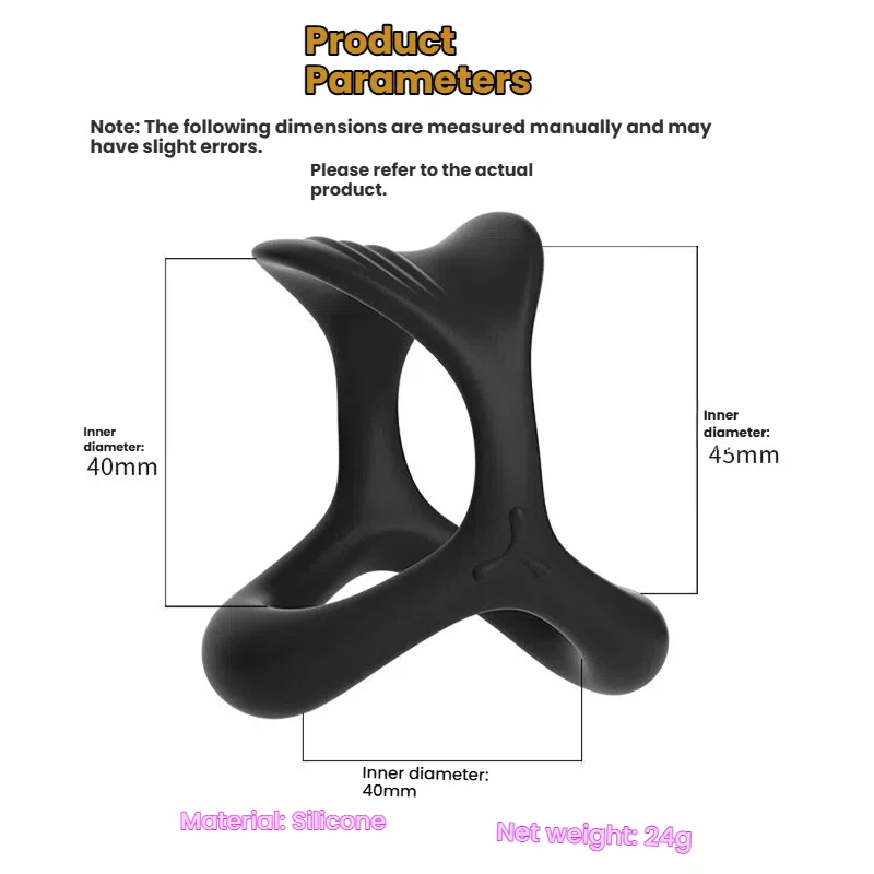Bondage Penis Ring Sleeve Silicone Chastity Cage Cockring Sex Toy Fors Men Gay Delay Ejaculation Strong Erection Penis Extender view 2