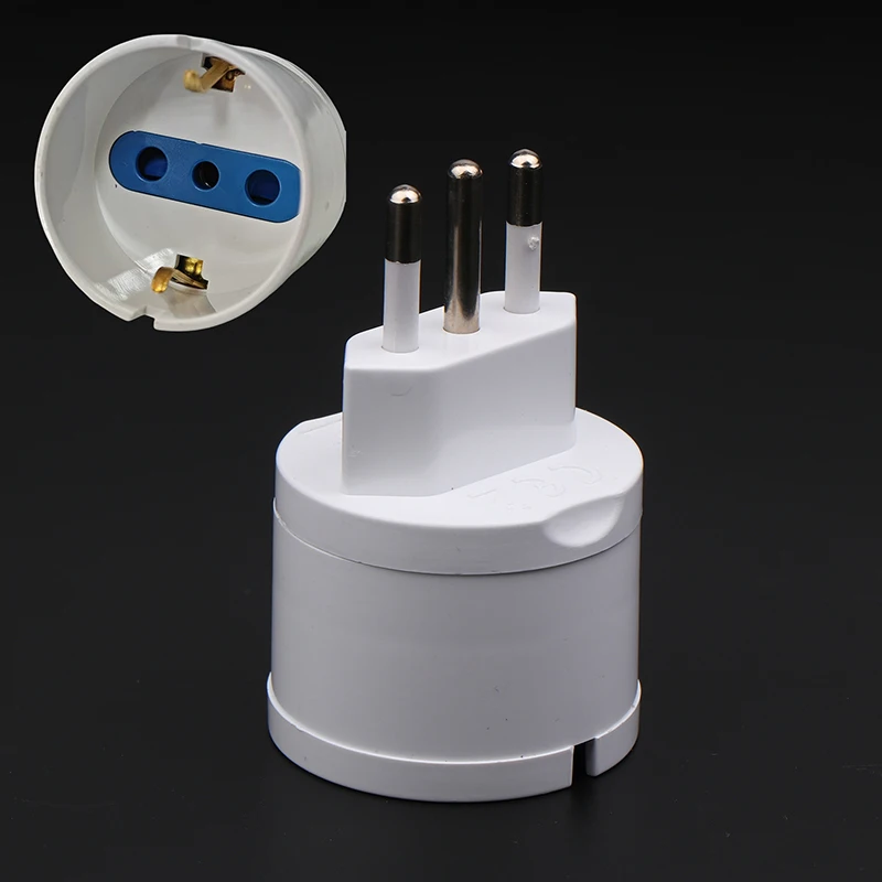1 Piece AC 250V Power Plug European Eu Plug To Italy Standard Power Adapter Socket 10A Travel Converter