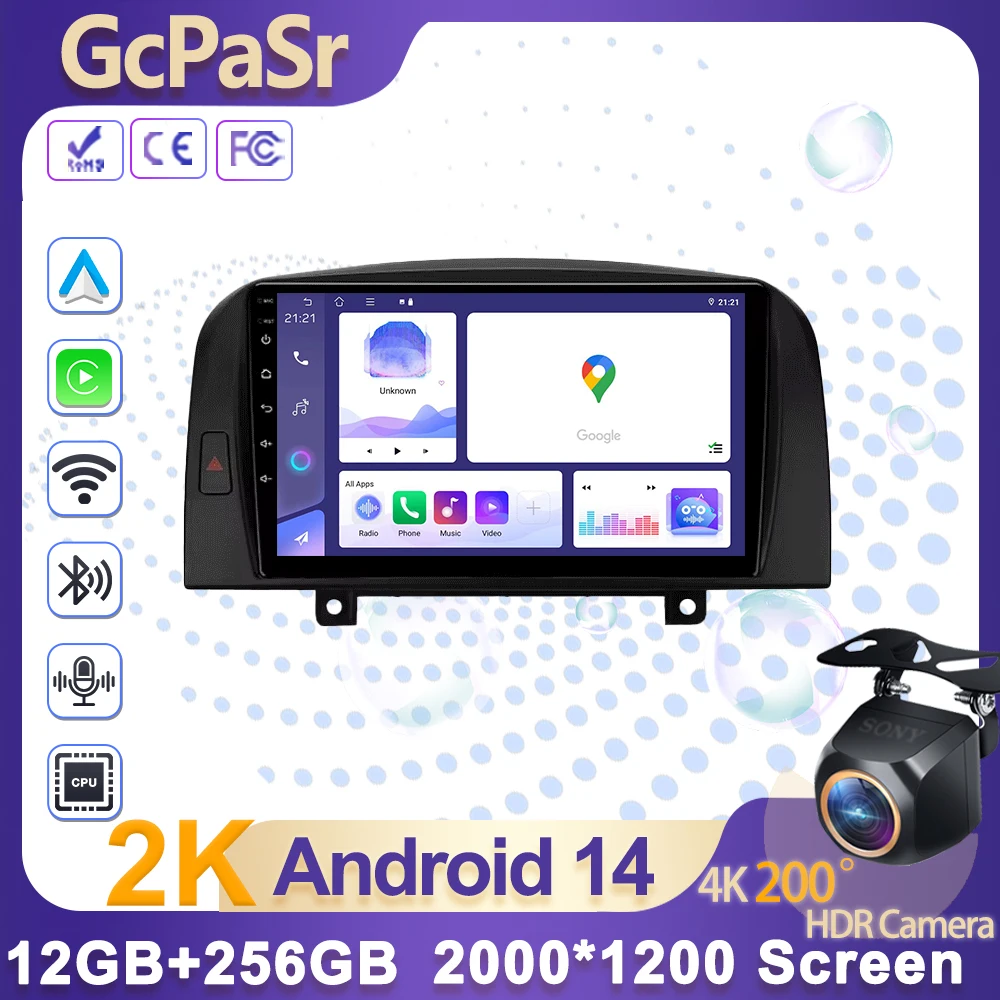 

Car Radio Autoradio for Hyundai Sonata NF 2004 - 2008 Multimedia Player Wireless Carplay Screen Android Auto wifi GPS 4G