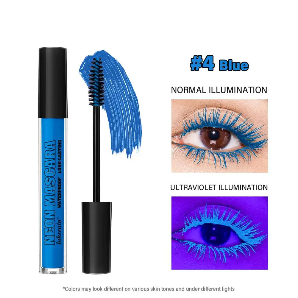 カラフルなカーリングマスカラ防水速乾まつげエクステンションマルチカラーまつげメイク持続防水 5 色マスカラ