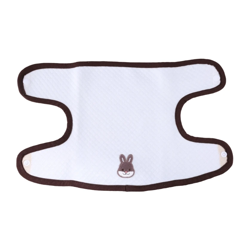 Bavoirs pour bébé, 3 pièces housse protection pour porte-tabouret, tissu d'alimentation en coton pour nouveau-né,