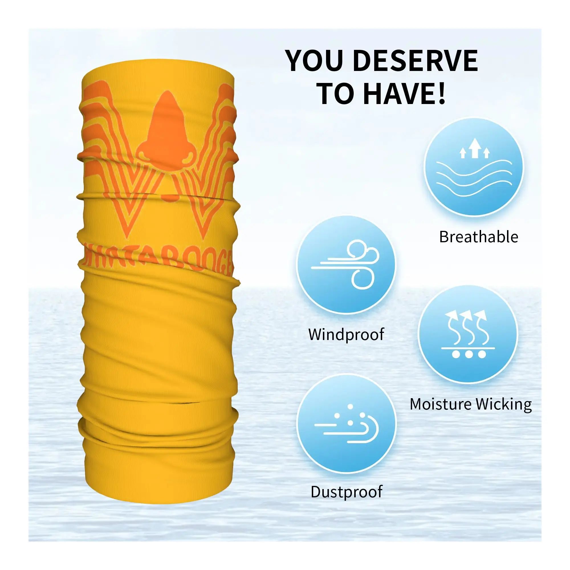 Whataburger Bandana cuello polaina bufanda envolvente estampada bufanda de ciclismo multifunción deportes al aire libre Unisex adulto invierno