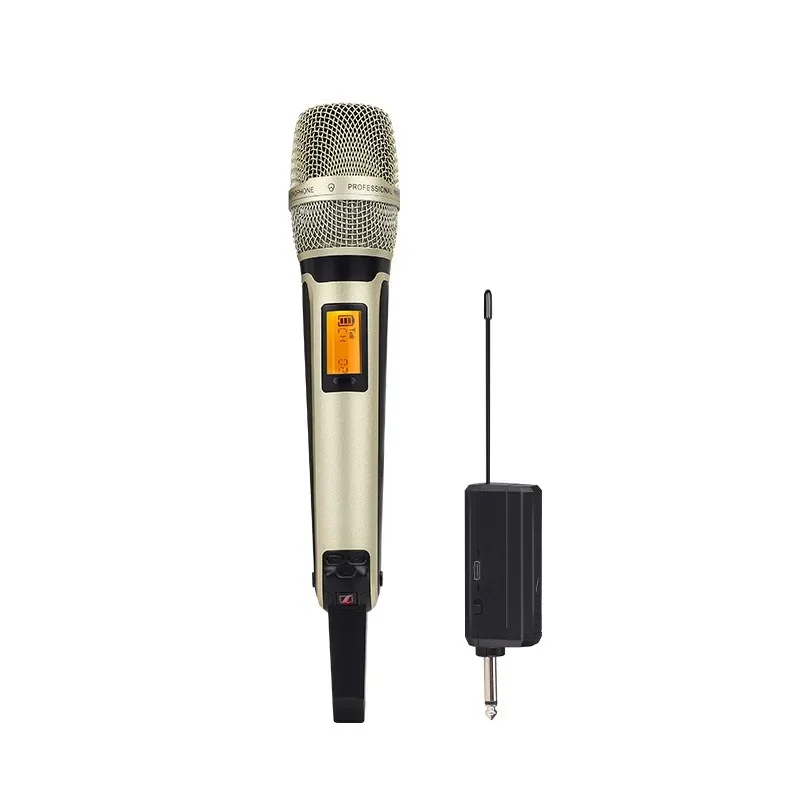 SKM9000 Stage Performance Dual Channel Cordless Metal Mic Handheld Micro Portable Professional SKM9000 UHF Wireless Microphone