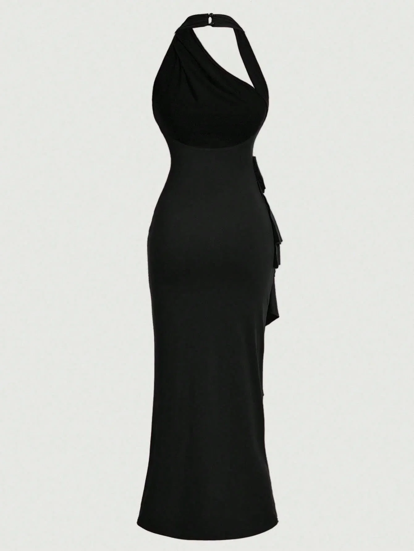 

Вечернее платье без рукавов с асимметричным подолом и разрезом для женщин