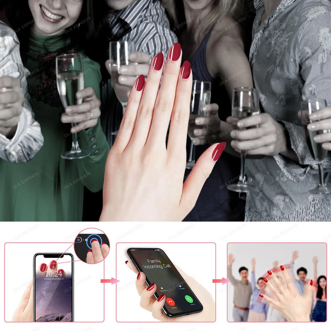 Smart Nail Multi Function Chip Intelligent Wearable Gadget