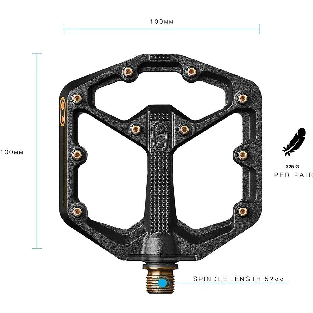 chromag pedals composite Flat BMX/MTB Bike Pedals- Bicycle Titanium Pedal, Profile, mountain bike crank brothers