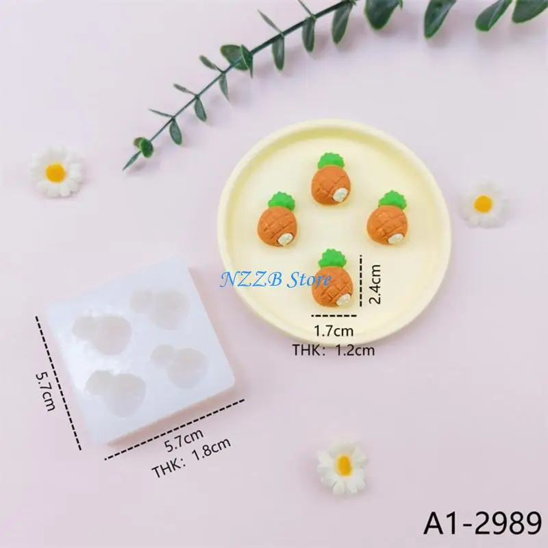 

T21F Fruit Shaped Silicone Chocolate Mold Heat Resistant Easy Cleaning Design Baking Decorations Moulds for Baking Lover