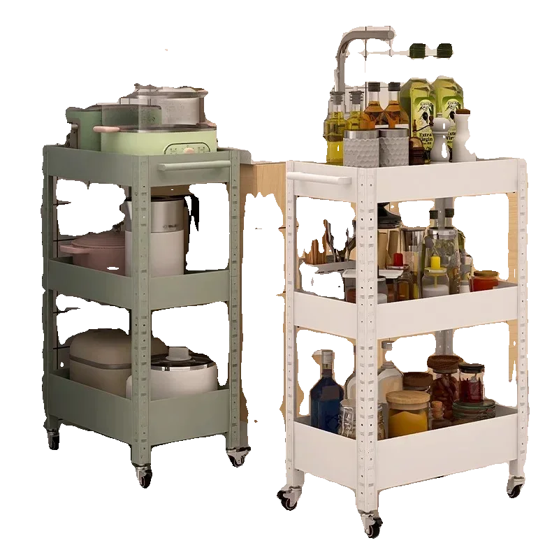 

Kitchen trolley rack household snacks seasonings floor storage