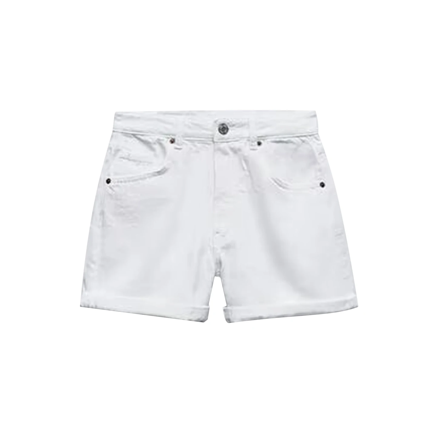 Faionable High Waist Casual Denim orts for Women Summer 2025 Personali Z Breathable Polyester Fiber Stand Fit