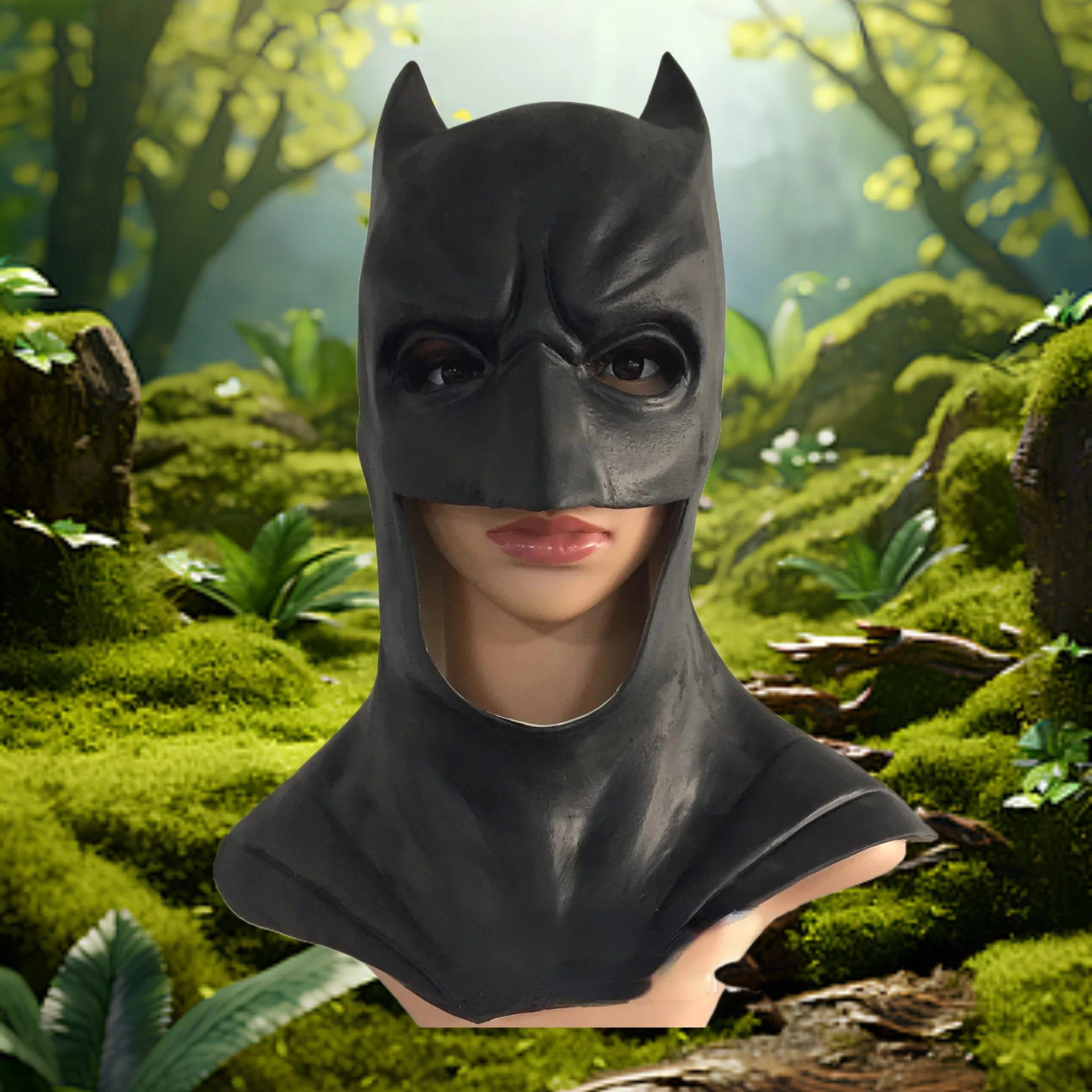 

2025 The Bruce Wayne Joker Cosplay Masks Bats Full Face Helmet Soft PVC Latex Mask Halloween Party Props