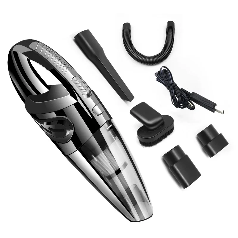 Portable Handheld Car Vacuum Cleaner - Powerful Cyclone, Wireless, USB Chargeable, 120W, Wet Dry, Durable vacuum Cleaner