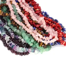 5-8mm Natural Gems Amethyst Garnet Fluorite AIrregular Stone Beads Chip Gravel Freeform DIY Necklace Bracelet For Jewelry Making