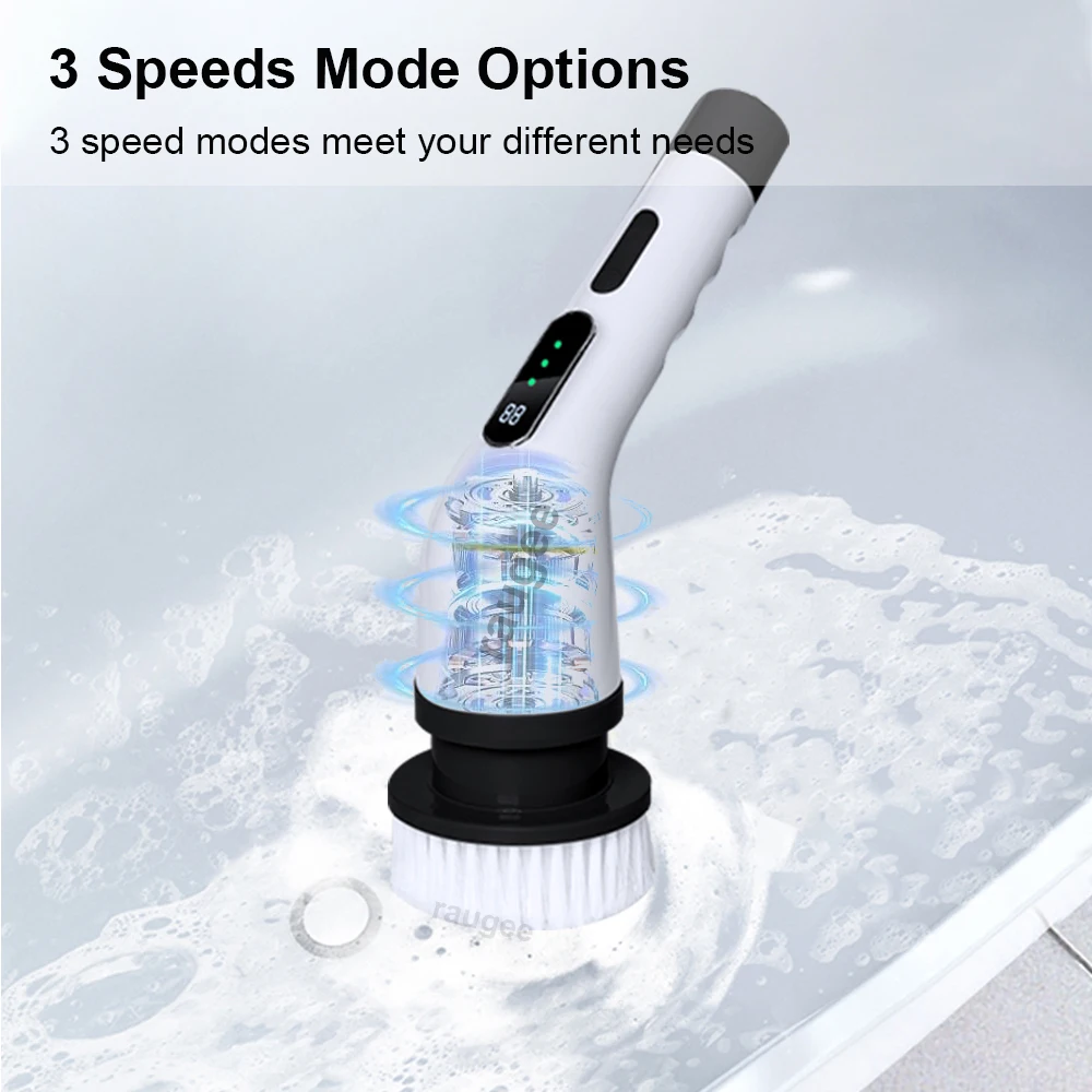 Electric Cleaning Brush 9 in 1 Multifunctional Rotatable Brush Cleaning for Household  Kitchen Bathroom Cleaning Electric Brush