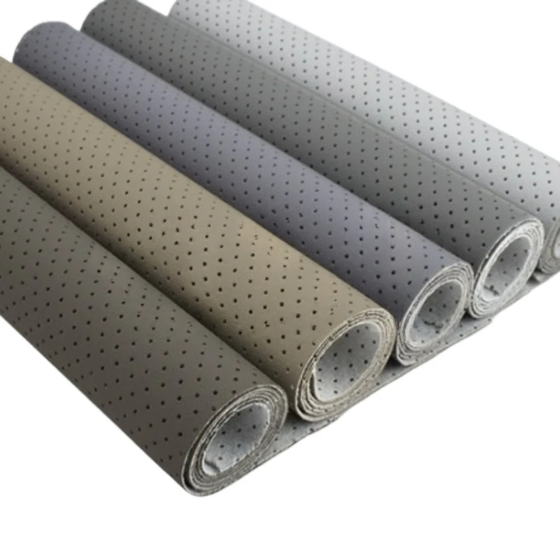 

45 см * 200 см разноцветная ткань из искусственной кожи, перфорированная кожаная ткань для мебели «сделай сам», украшения интерьера автомобиля