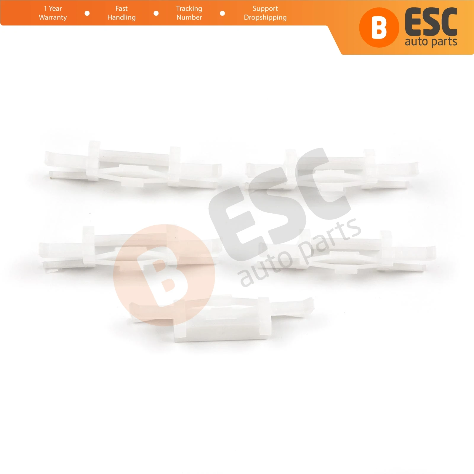 ESC ECF5042 5 Pieces Roof Panel Trim Moulding Clips for Hyundai Era