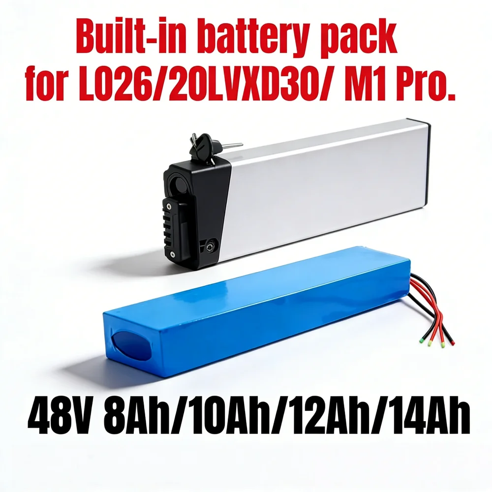 48V 8Ah/10Ah/12Ah/14Ah 13S3P Battery Pack with BMS suitable for replacing the built-in battery pack for LO26/20LVXD30/ M1 Pro