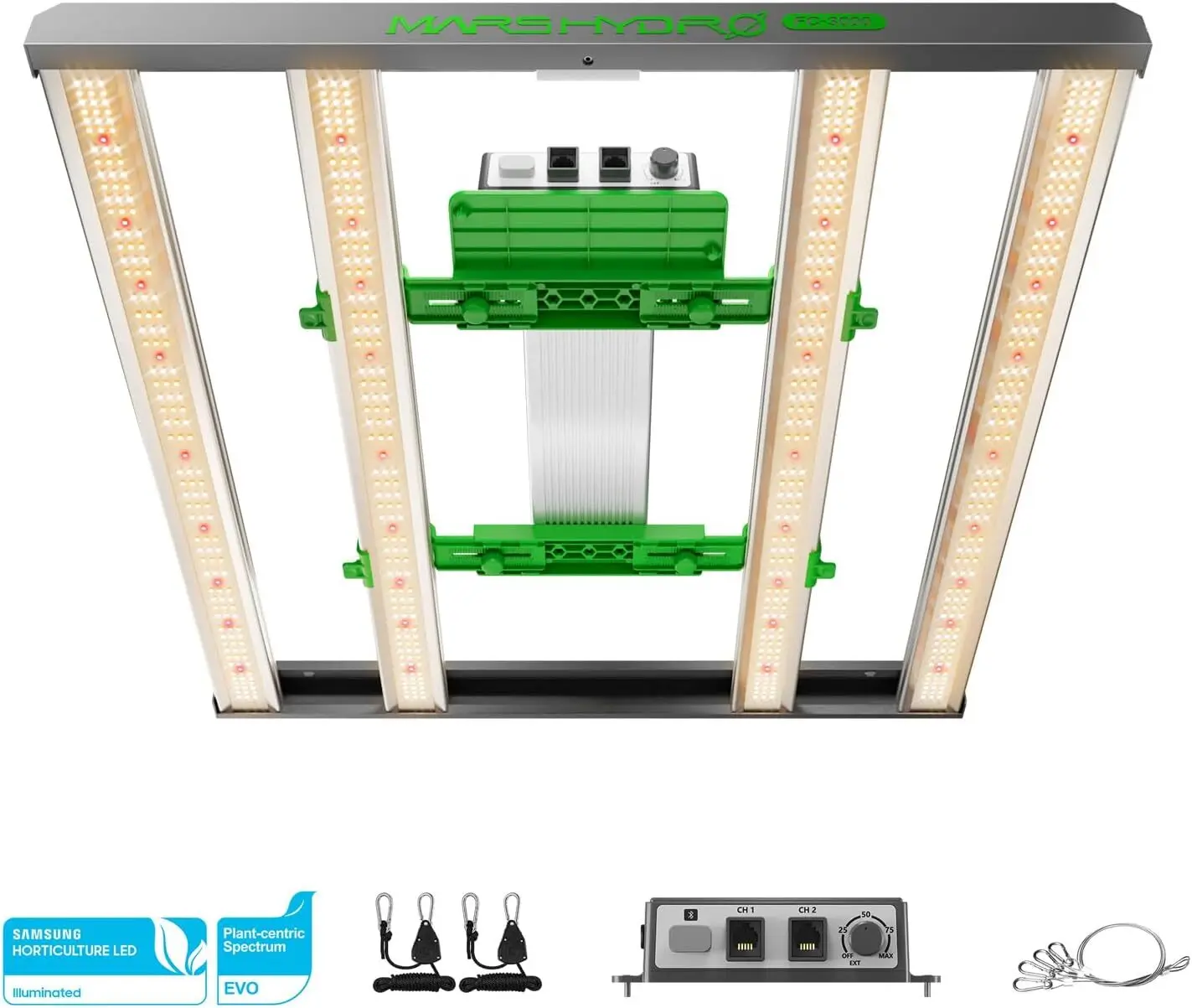 2024 New Version Mars Hydro 2 in 1 Design ,  LM301H EVO LED Grow Light 3x3 ft Coverage, Commercial Full Sp