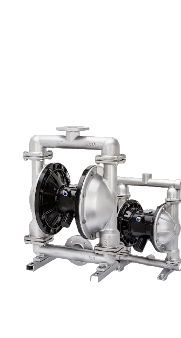 مضخة غشاء هوائية من الفولاذ المقاوم للصدأ مع صمام عكسي للهواء