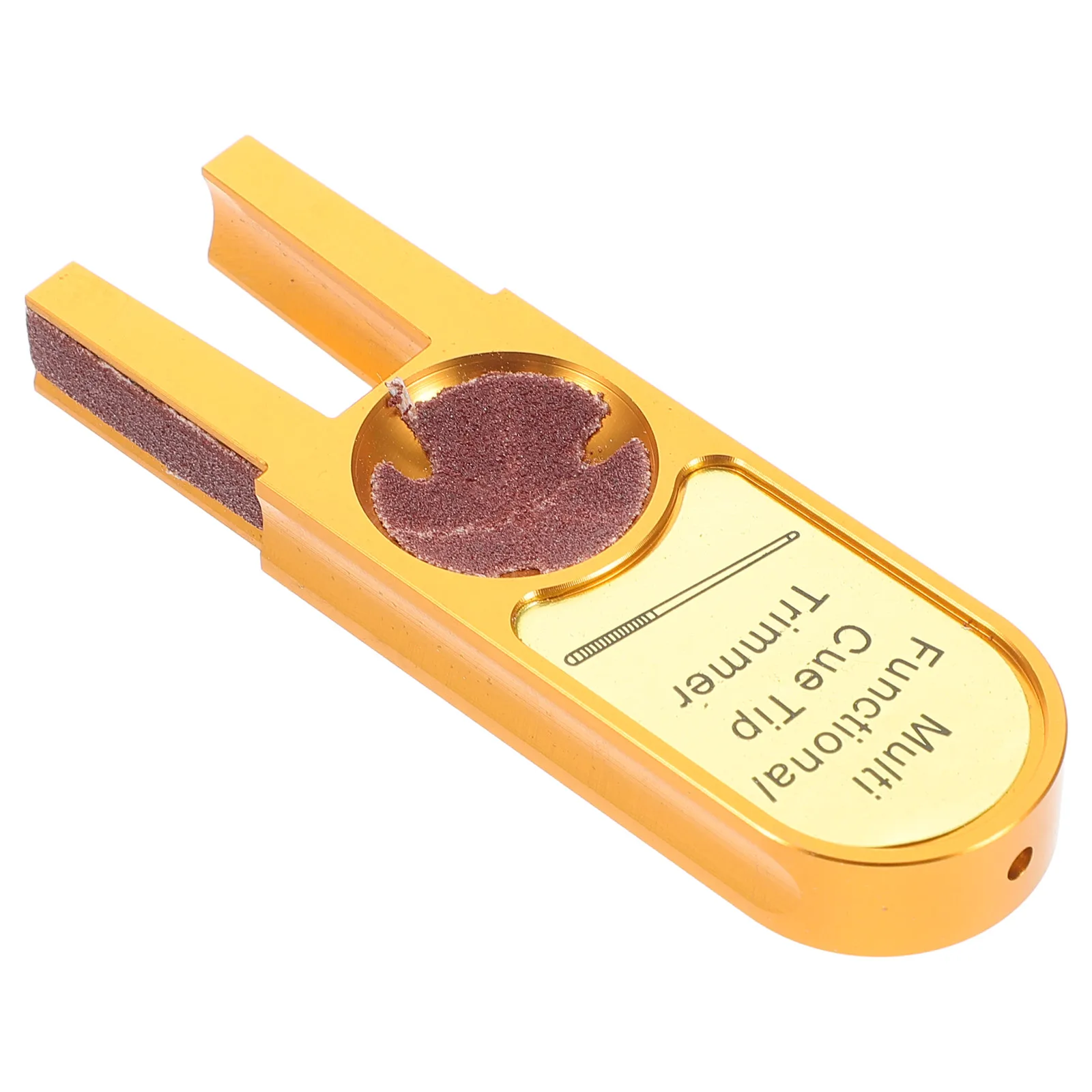 

Multifunctional Billiards Pool Cue Tip Shaper Repair Kit Durable Aluminum Ushape Design For Cue Maintenance Replacement Trimmer